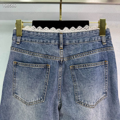 C 25 Lace panel jeans