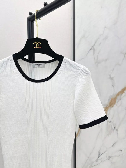 C 25 Spring/Summer New Short Sleeve Knit Cardigan