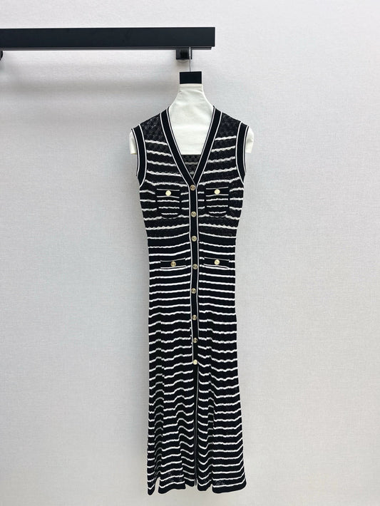 SA 25 Early Fall Latest Knit Long Sleeveless Dresses