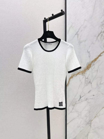 C 25 Spring/Summer New Short Sleeve Knit Cardigan