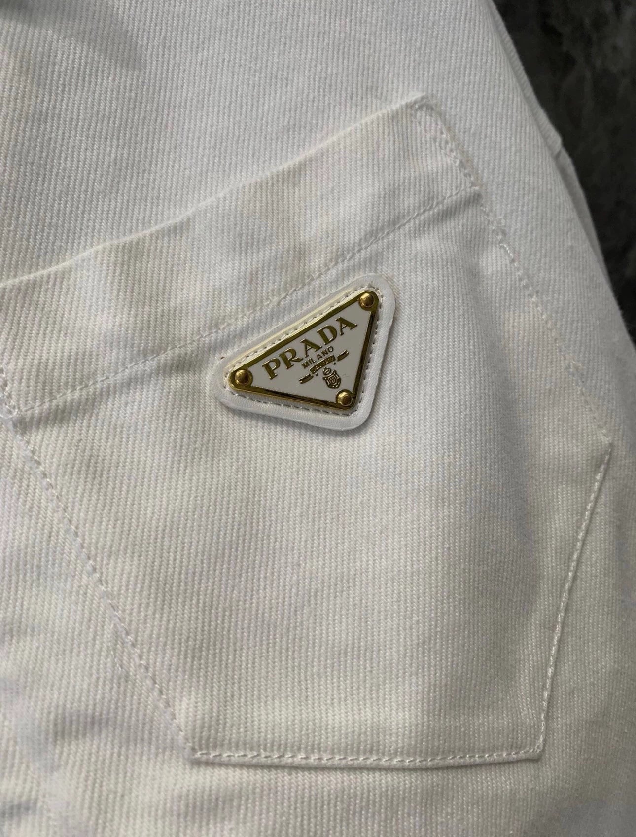 P 25 NEW White denim jacket