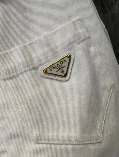P 25 NEW White denim jacket