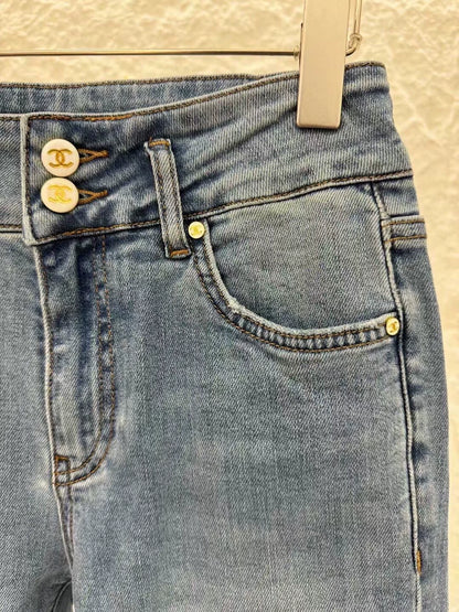 C 25 Slim-fit bootcut jeans