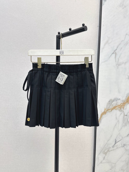 Lo 25 Spring/Summer newest style patchwork pressed pleated skirt hem half skirt