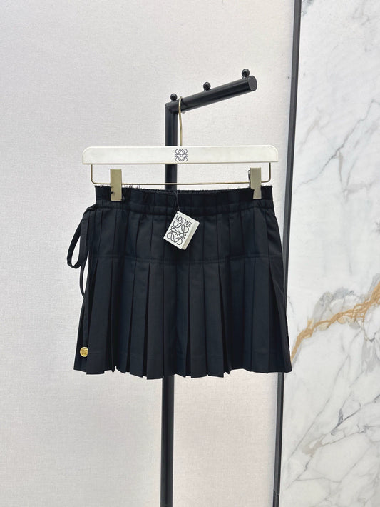 Lo 25 Spring/Summer newest style patchwork pressed pleated skirt hem half skirt