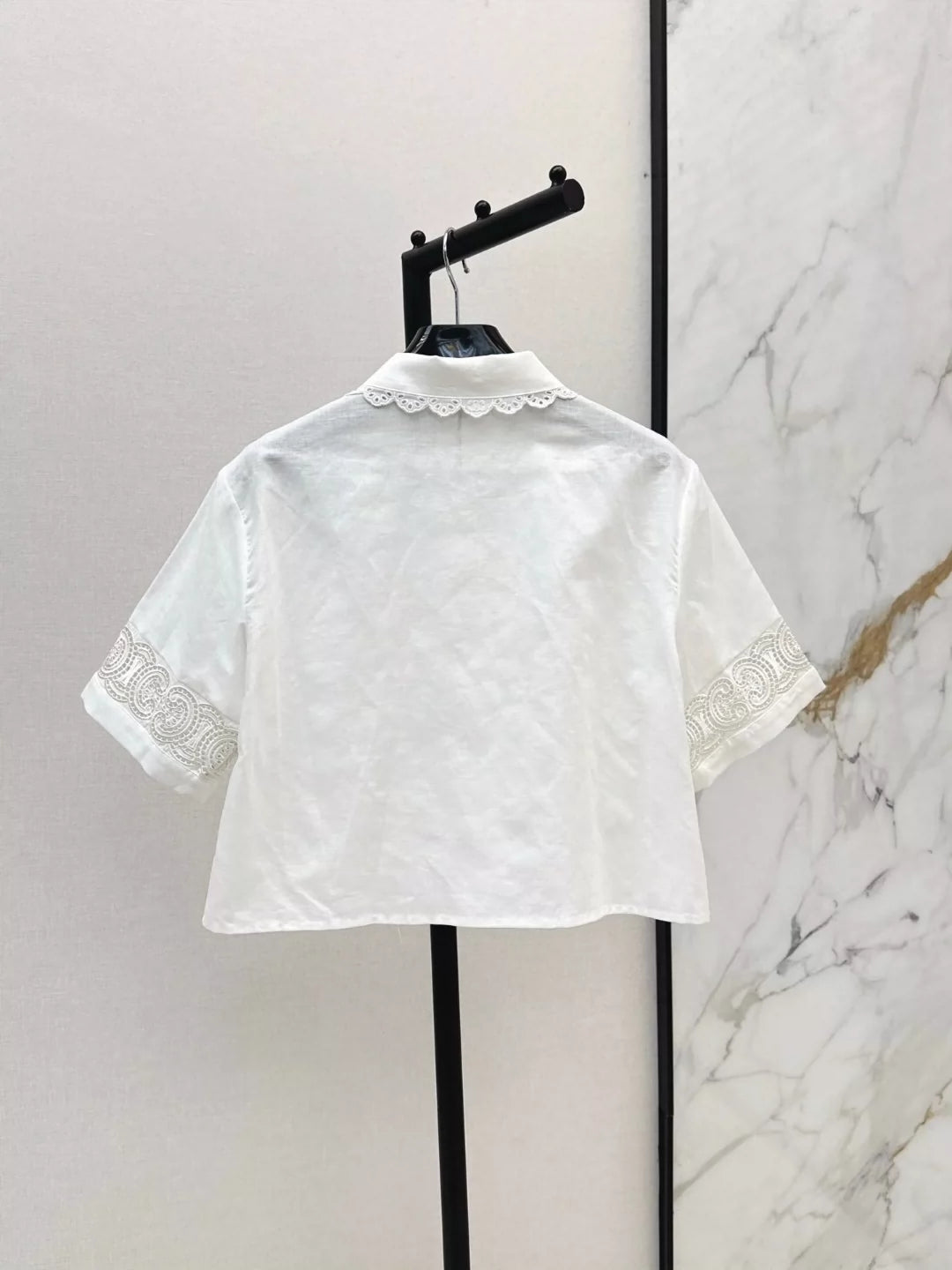 Ce 25 Spring/Summer New Heavy Embroidery Short Shirt