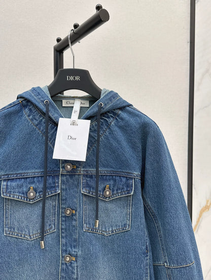 D 25 new hooded denim jacket