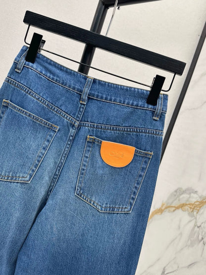 chl 25  25 Spring/Summer New Straight wide-leg high waist jeans