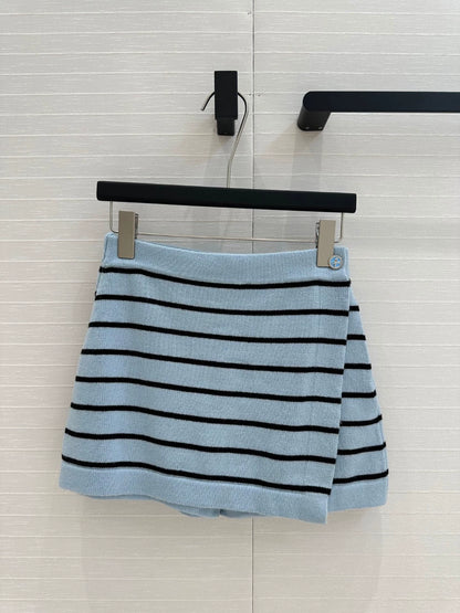 C 25 New Blue Stripe Knit Dress Pants