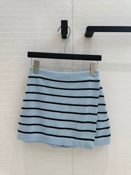 C 25 New Blue Stripe Knit Dress Pants