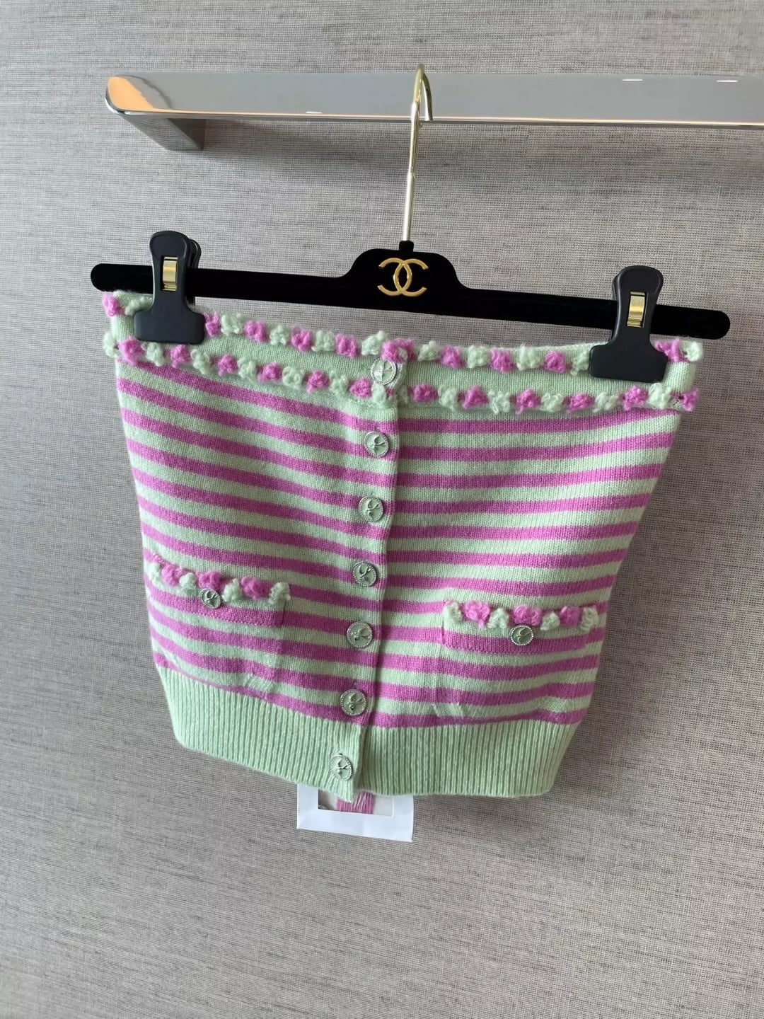C 25 New Pink Stripe Sheath
