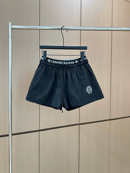 25 New Double Waist Head Printed Drawstring Shorts