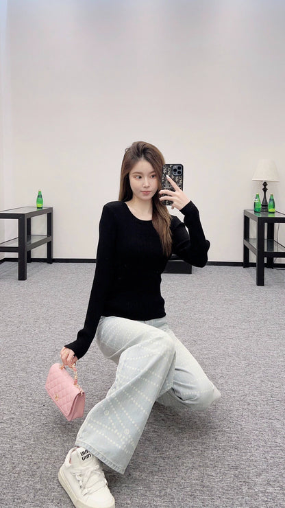 C 25 Heart knitted long sleeves