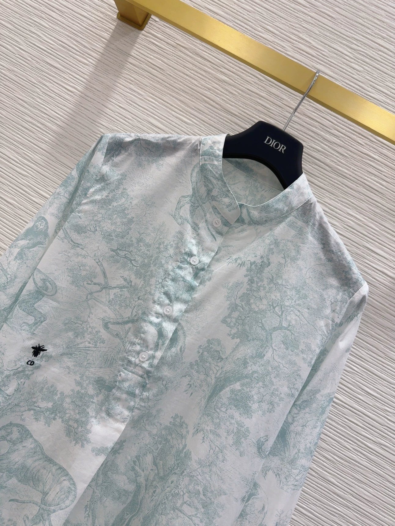 D 25 Nouvelle chemise à manches longues avec imprimé animal de la jungle 