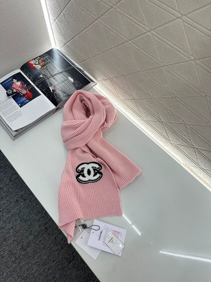 C 25 Logo cashmere scarf