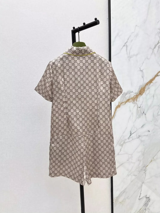 G 25 Spring/Summer New Printed Short Sleeve Jumpsuit