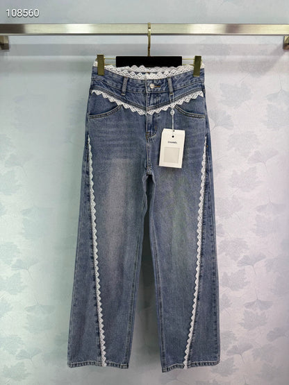 C 25 Lace panel jeans