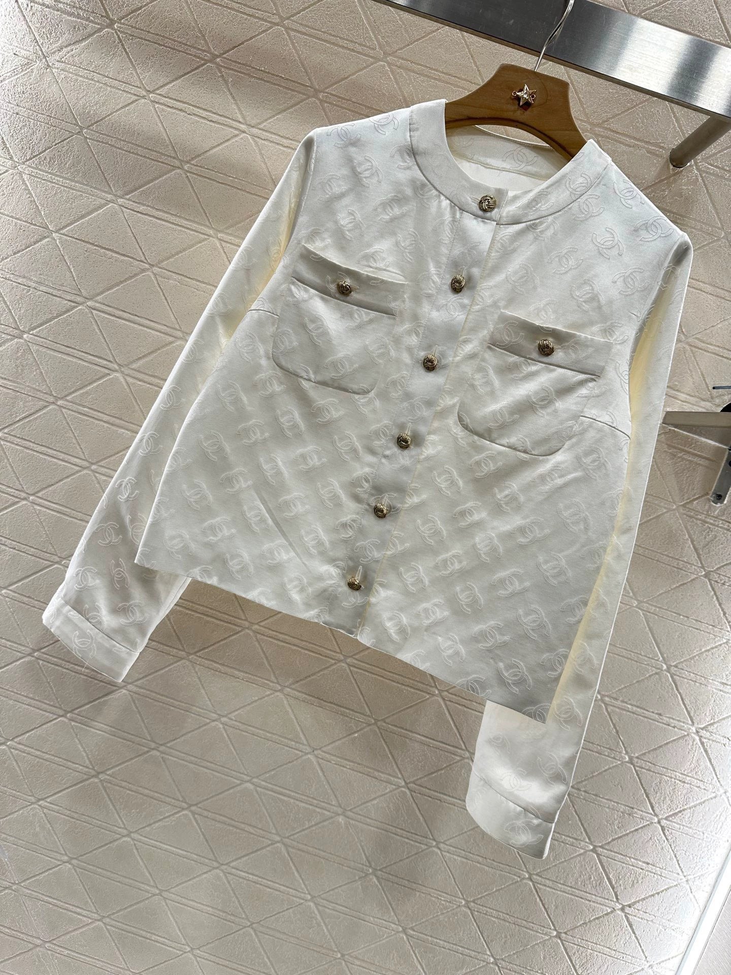 C 25 Silk cotton jacquard small jacket