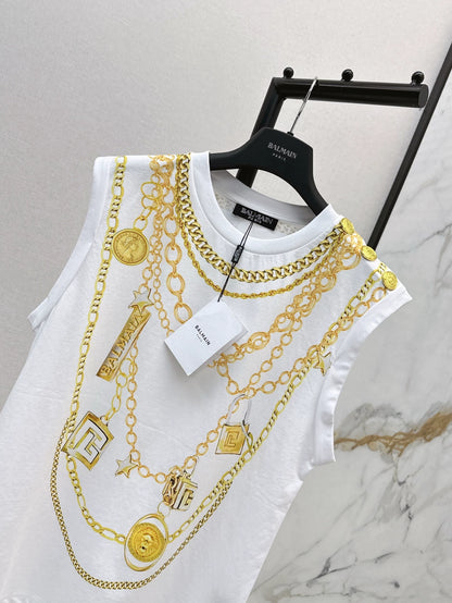 Ba 25 Spring Summer New Sleeveless T-shirt Loose Casual Tank Top
