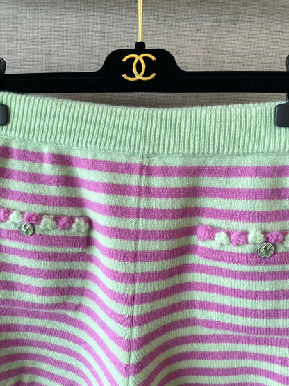 C 25 Pink Striped Shorts