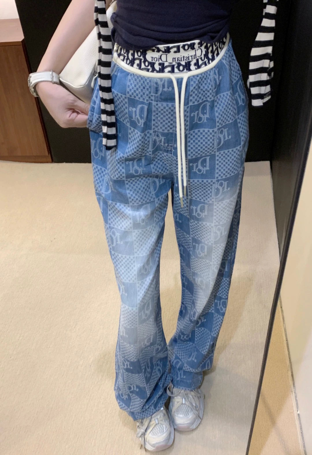 D 25 New Elastic Webbing Tencel Jeans