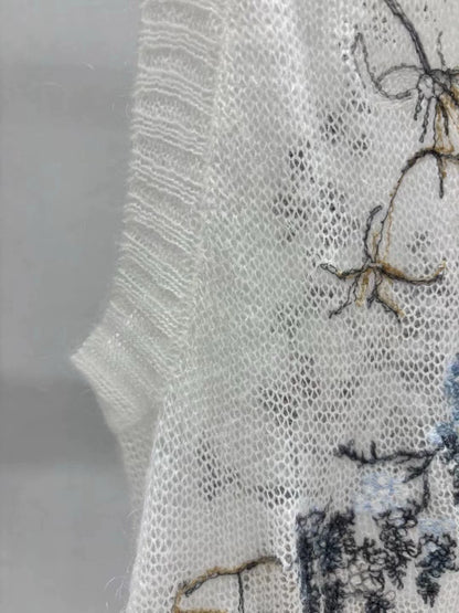 D 25 Early Autumn New Style Knitted Sweater Thin Vest