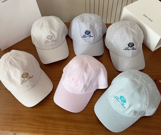 Lor 25 striped baseball cap