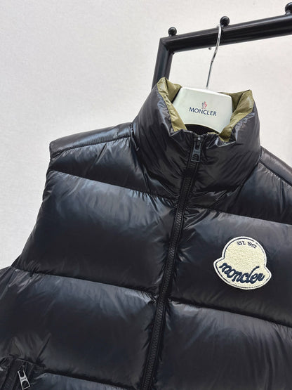 Mon 25fw stand collar down vest