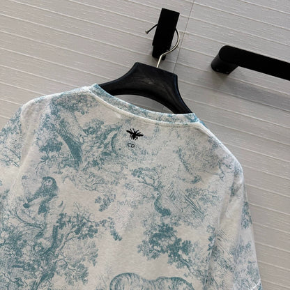 D 25 New Animal Jungle Print T-Shirt(PINK GREEN GRAY)