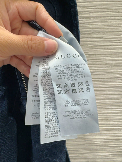 g 25 new gradient color letter denim pants
