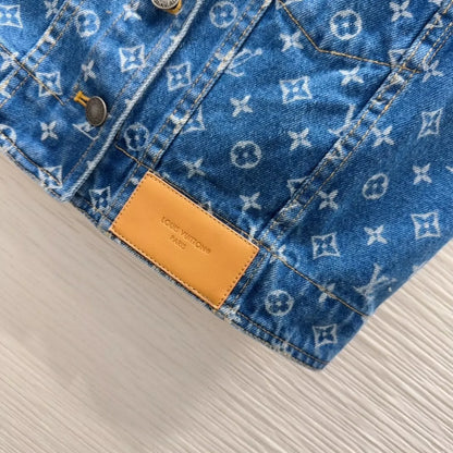 L 25 New Printed Pocket Leather Tag Cowboy Vests