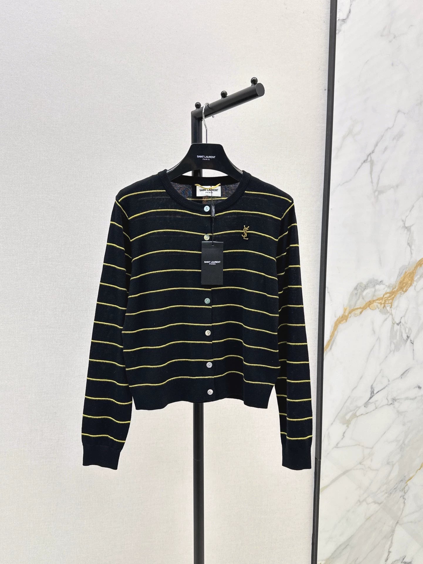 Y 25 new striped knitted cardigan