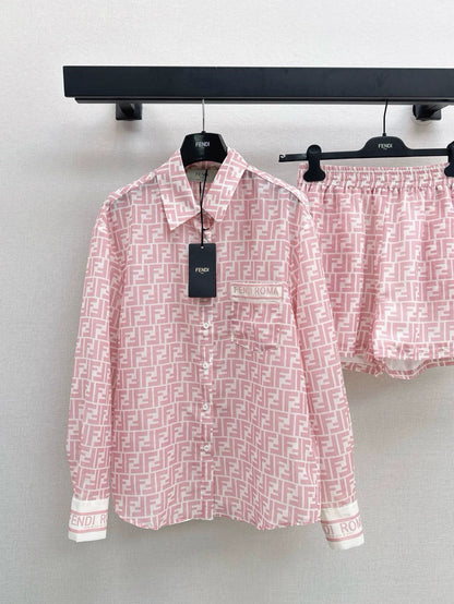 F 25 Spring/Summer Latest Classic Printed Casual Suit