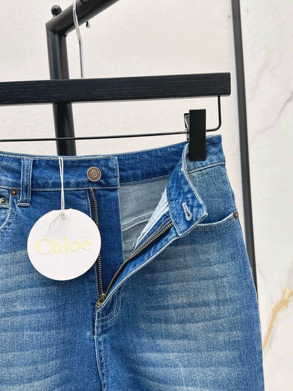 chl 25 spring and summer new Slim high waist denim pencil pants