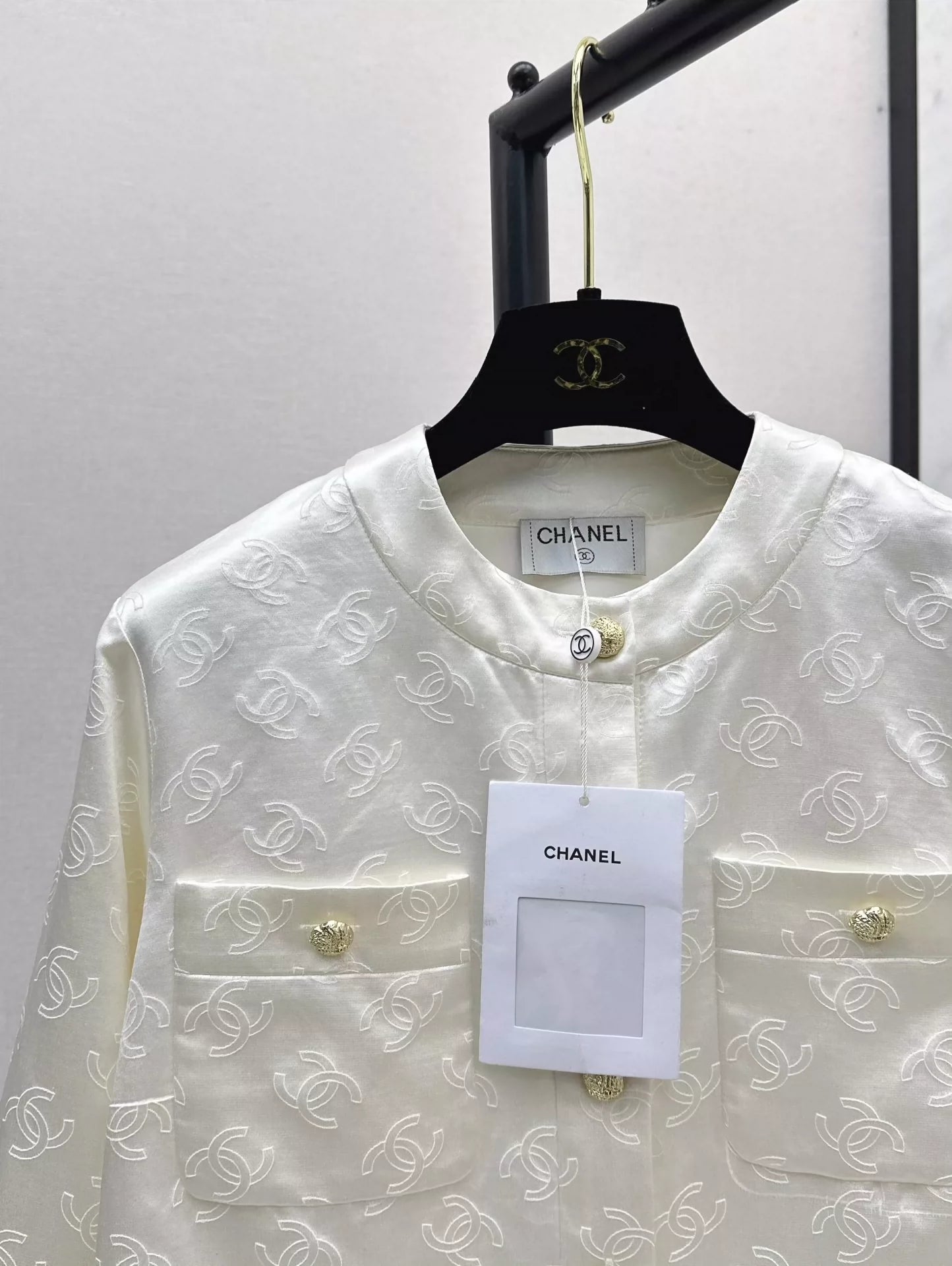 C 25 Silk logo jacquard jacket