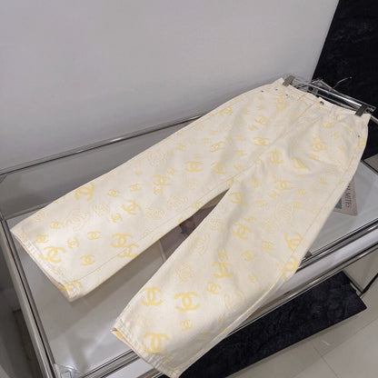 C 25 Printed Straight Jeans