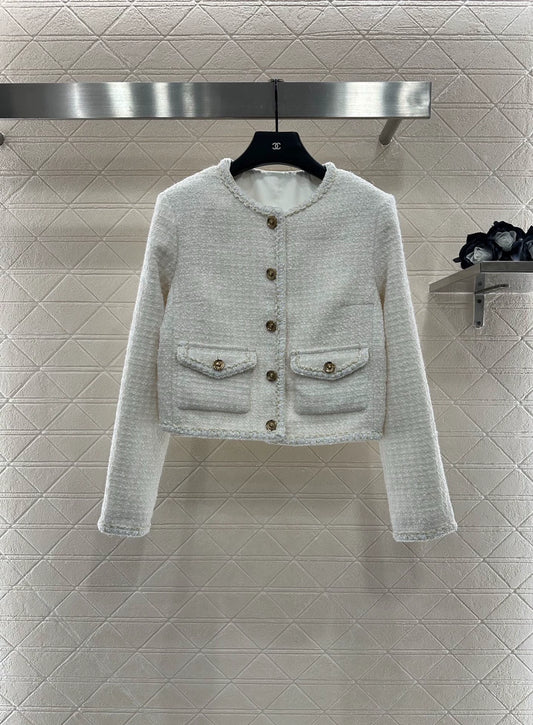 C 25 Bound woven tweed jacket