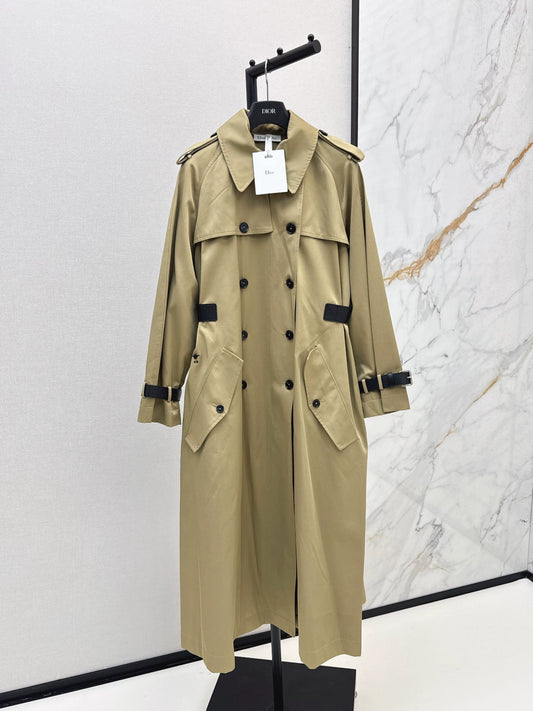 D 25fw long trench coat