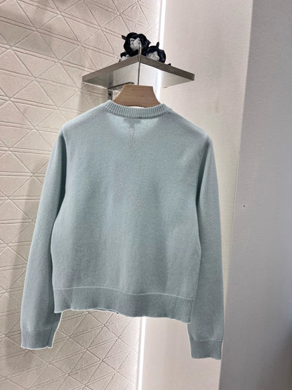 C 25 New knitted cardigan (light green, blue)