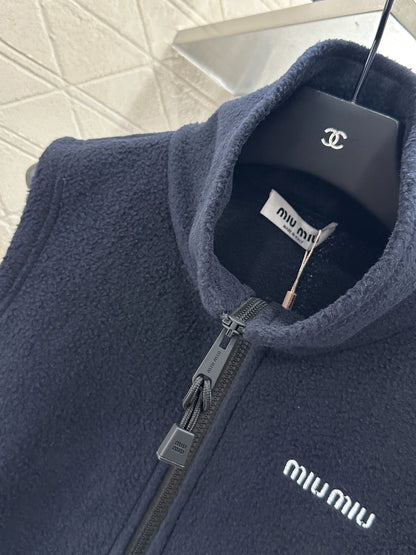 M 25fw Plush Zipper Down Vest