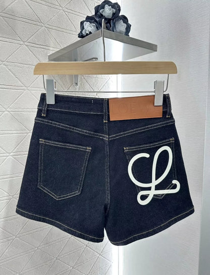 LO Spring/Summer 25 New High-Waisted Denim Shorts