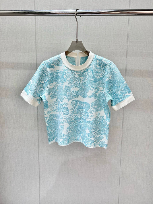 D 25 New Animal Jungle Series Short Sleeve Tops