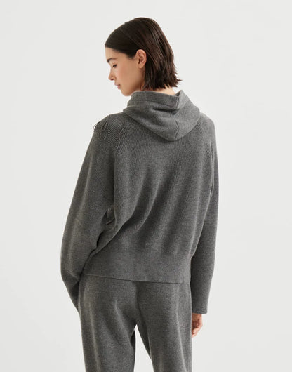 Bru 25 Fall/Winter New Floral Tassel Cashmere Hoodie