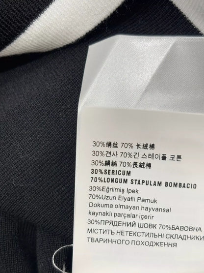 M 25 Summer new round neck letter logo patch edging contrast color simple casual knitted vest