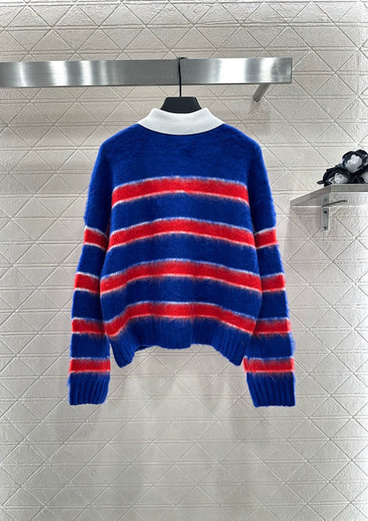 Ce 25 New Striped Polo Sweater