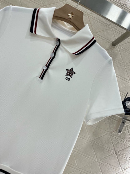 D 25 New Lapel Pleated Dress