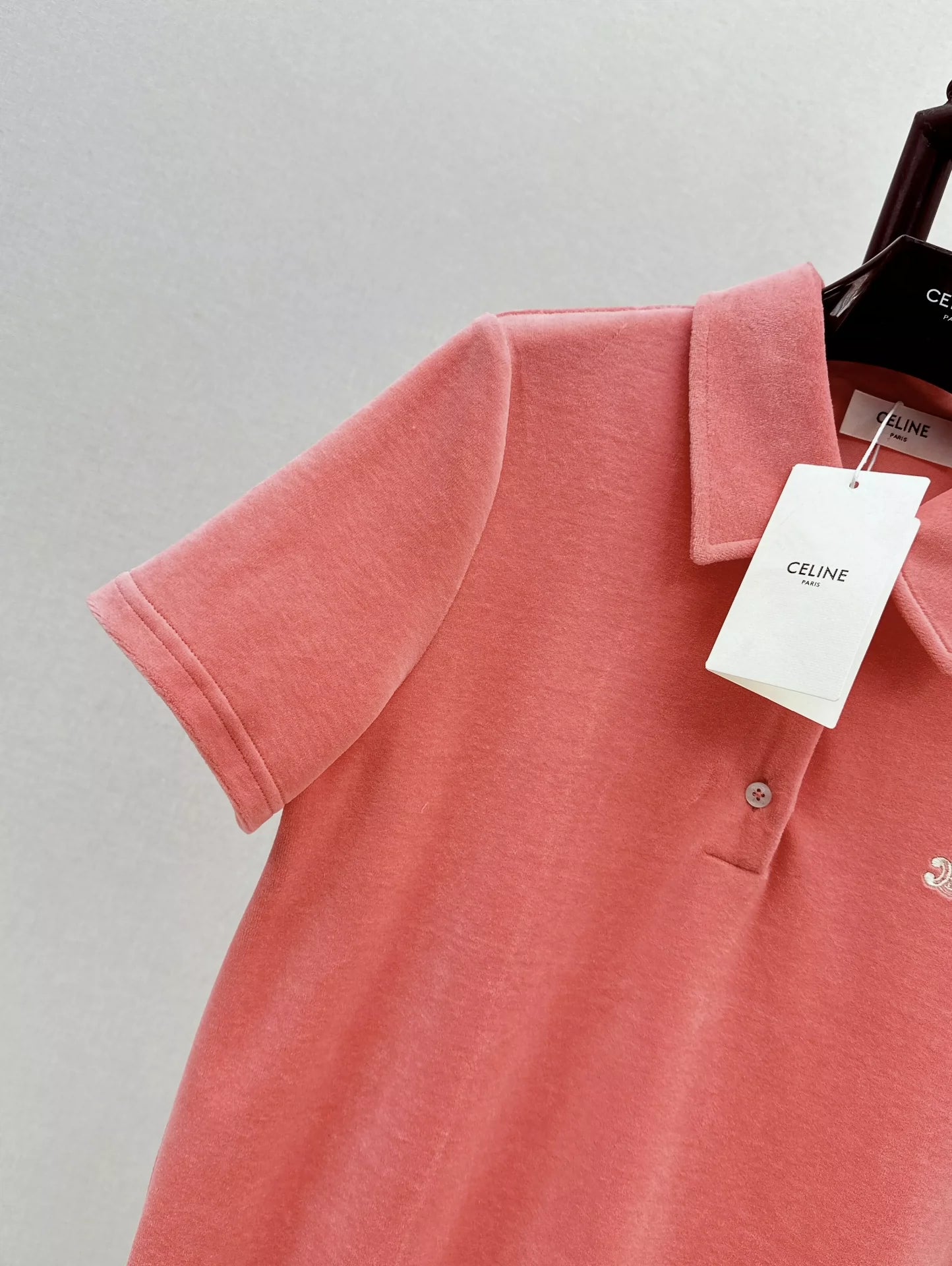 CE 25 new polo lapel velvet tops