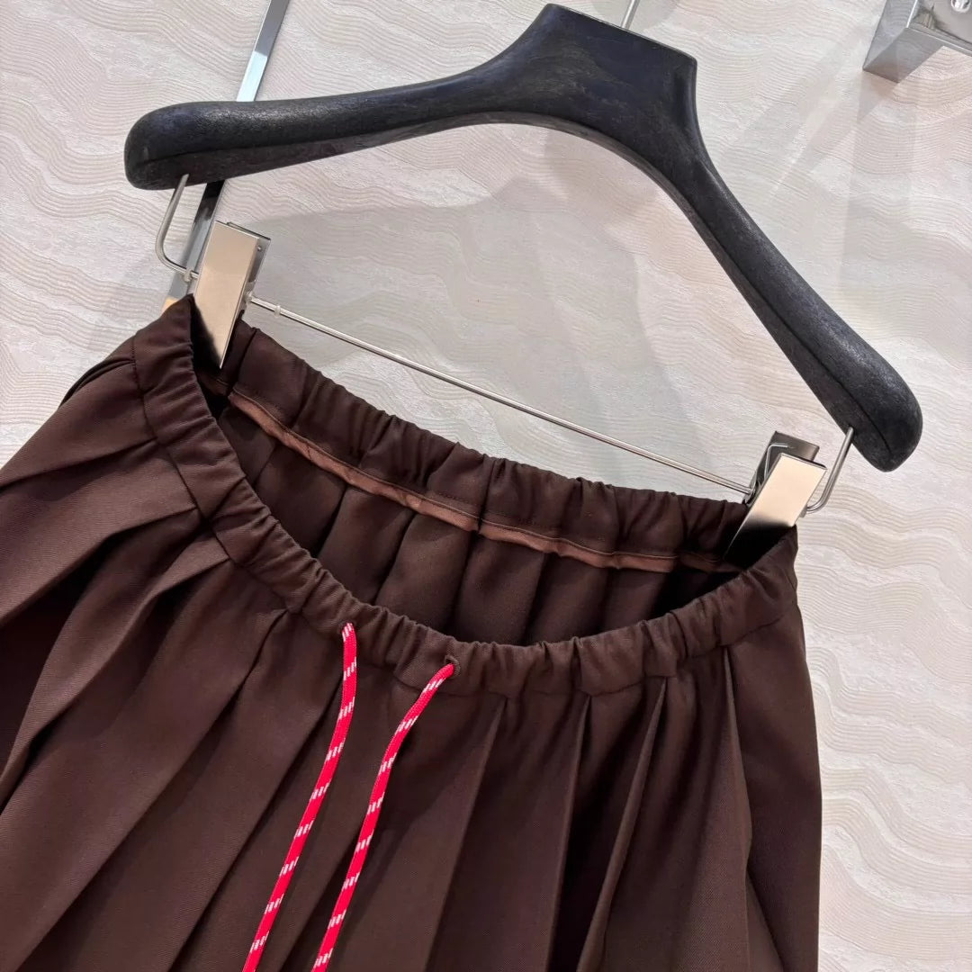 M 25 Preppy style pleated short skirt