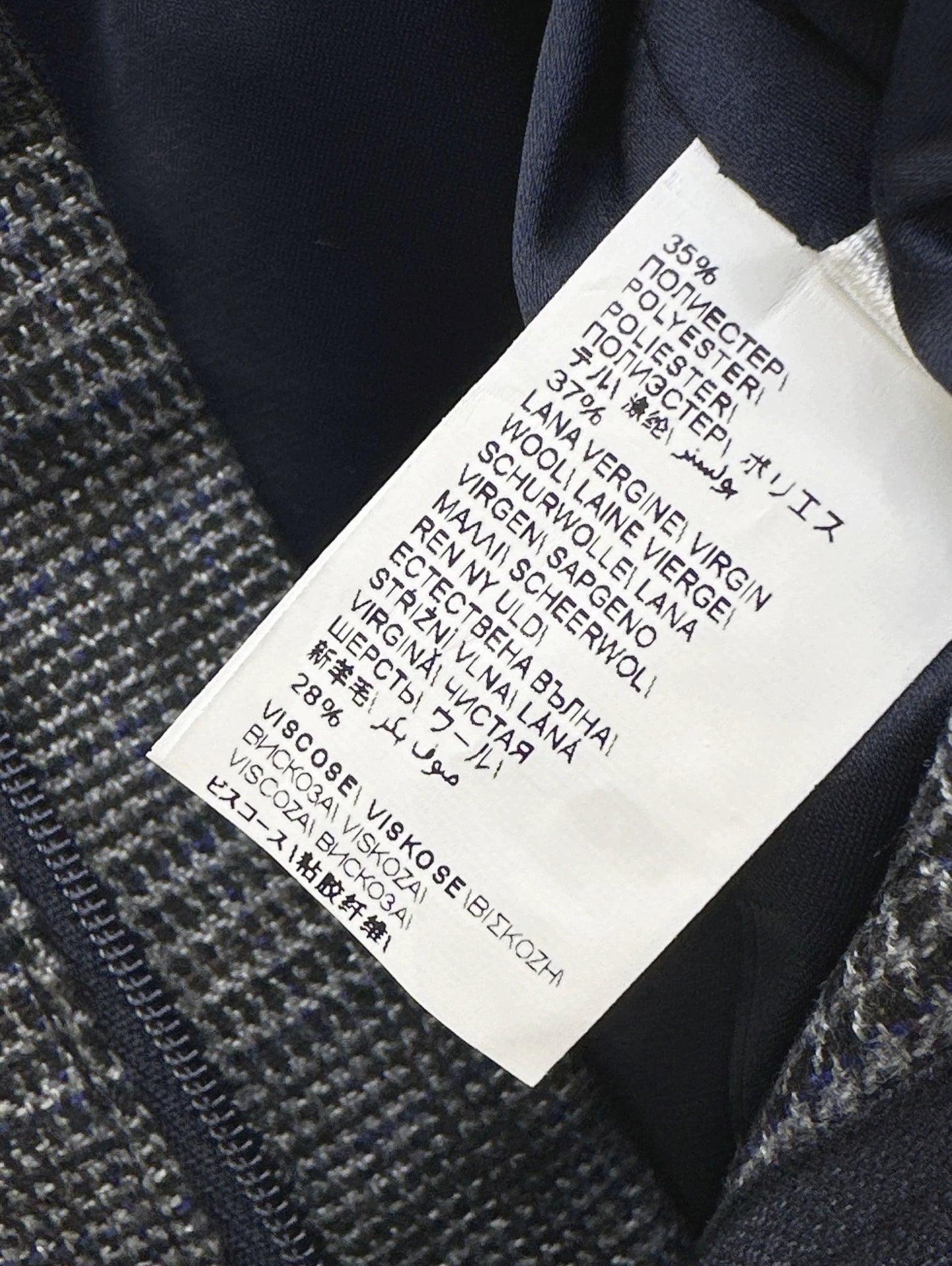 Bru 25 Blue plaid suit and trousers
