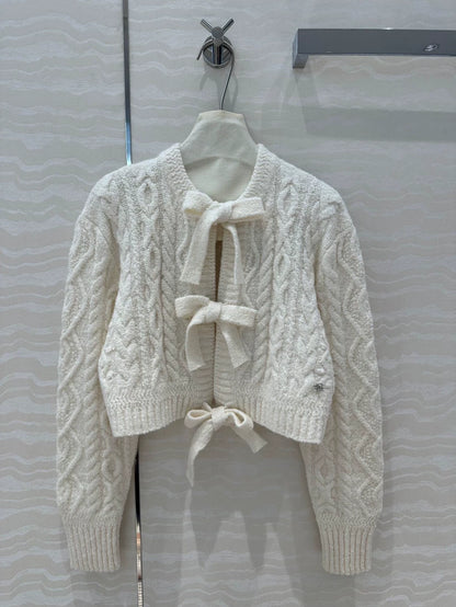 C 24 Ski Collection Bow Tie Cardigan